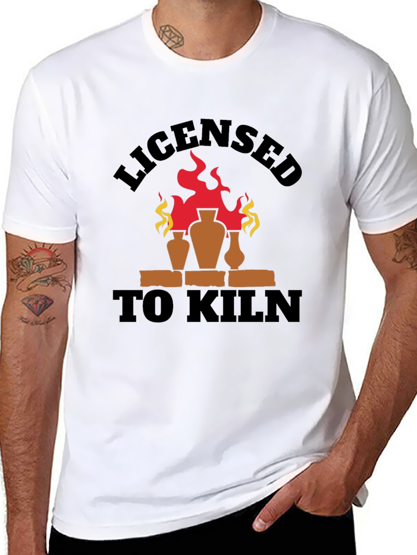 Licensed To Kiln Funny Pottery T-Shirt
