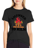Licensed To Kiln Funny Pottery T-Shirt
