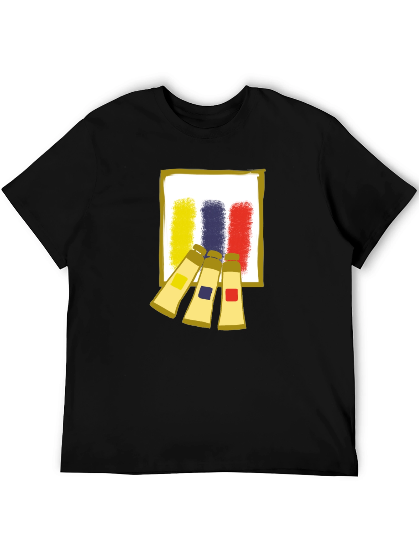 Abstract Artist Paint Tubes Graphic T-Shirt