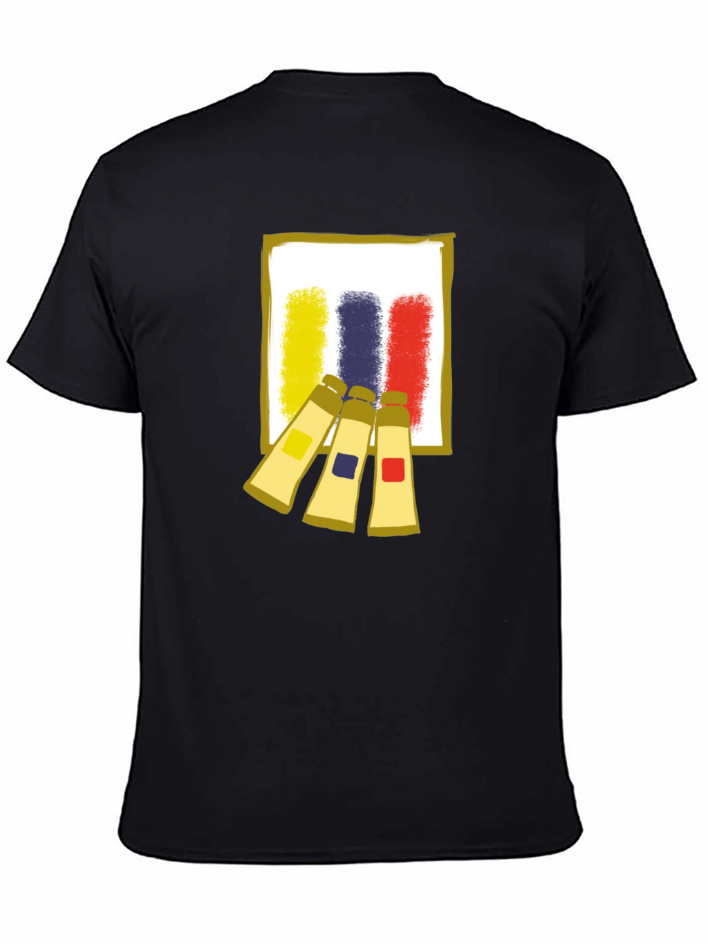 Abstract Artist Paint Tubes Graphic T-Shirt