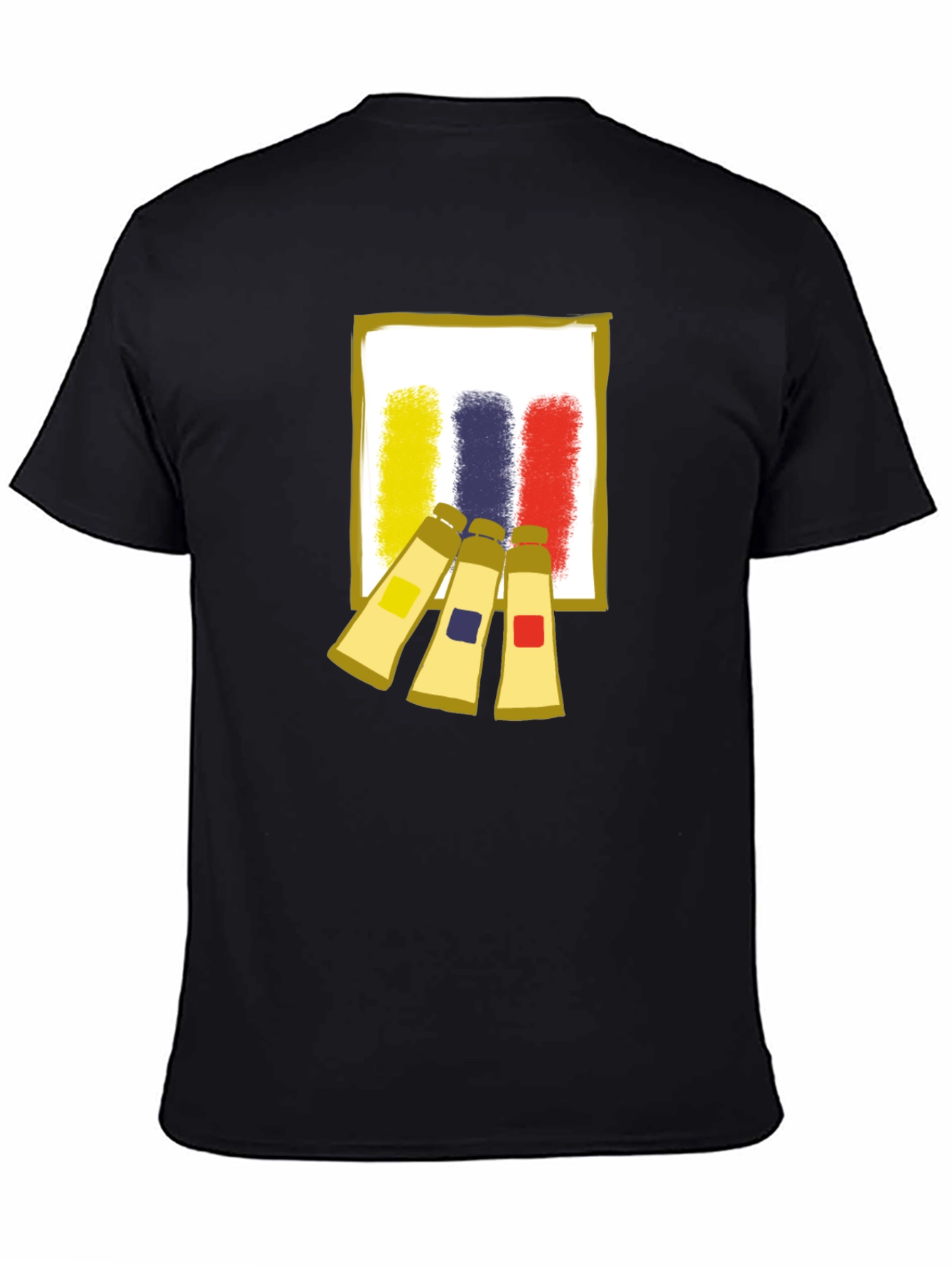 Abstract Artist Paint Tubes Graphic T-Shirt