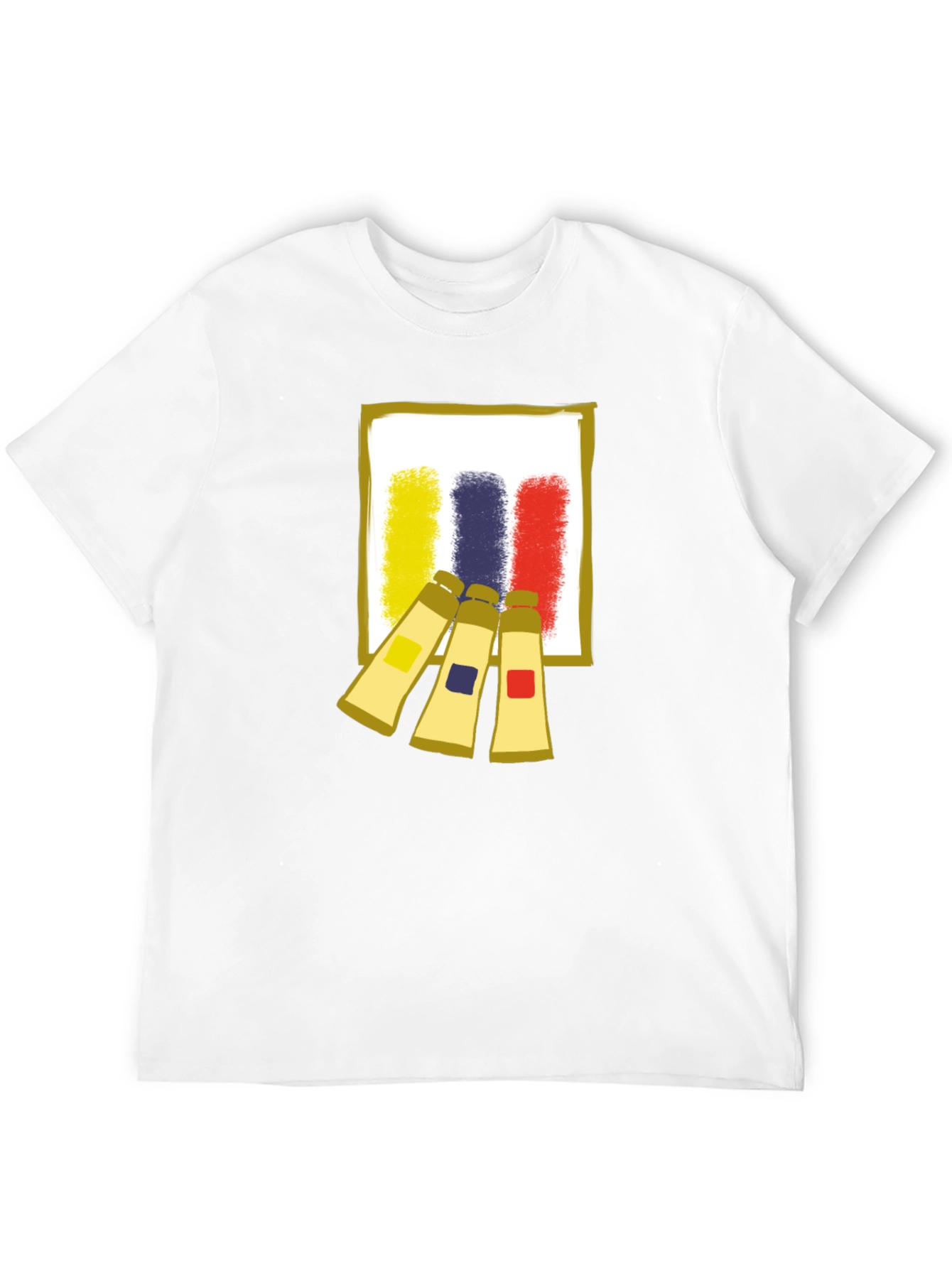 Abstract Artist Paint Tubes Graphic T-Shirt
