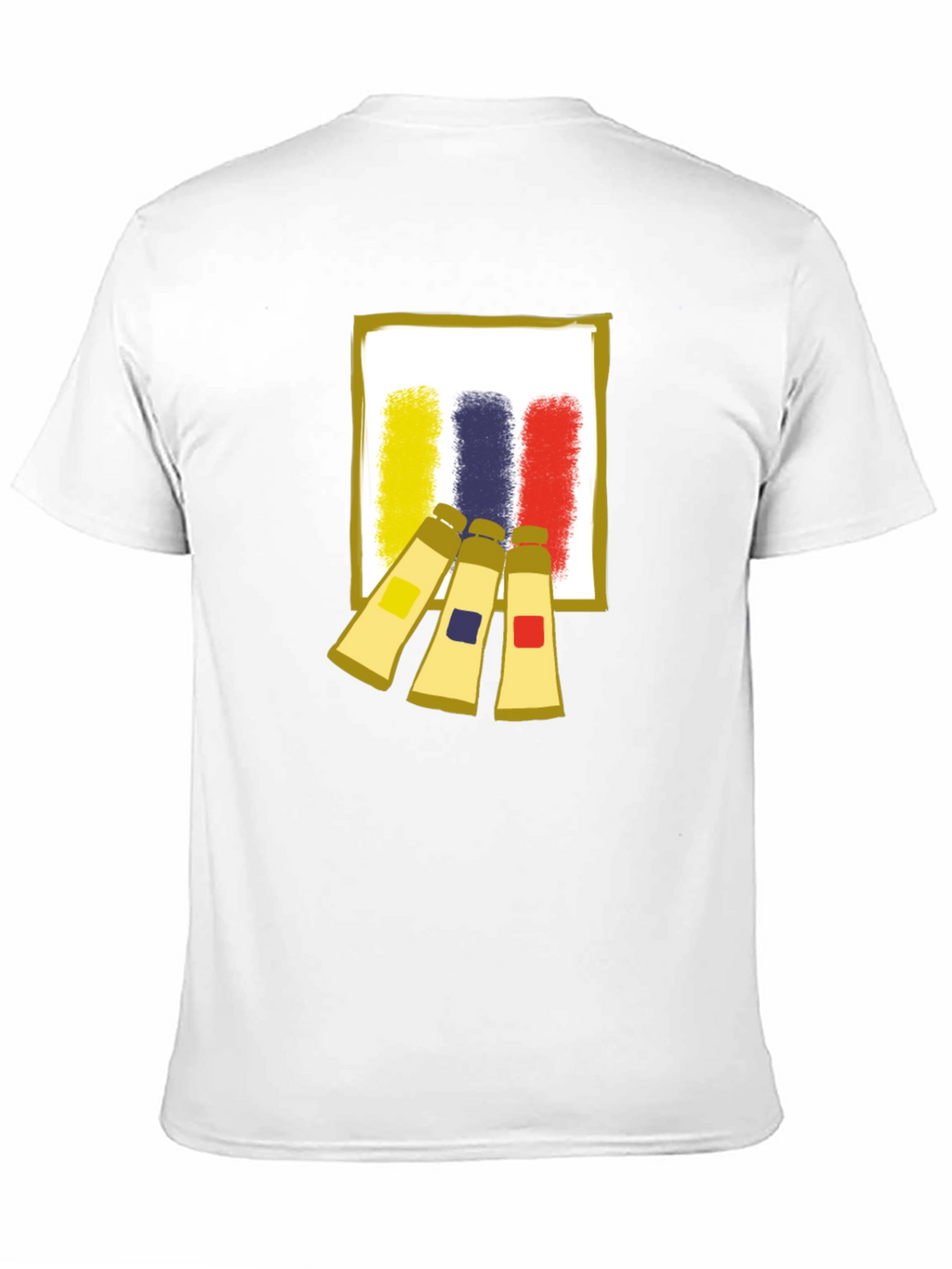 Abstract Artist Paint Tubes Graphic T-Shirt