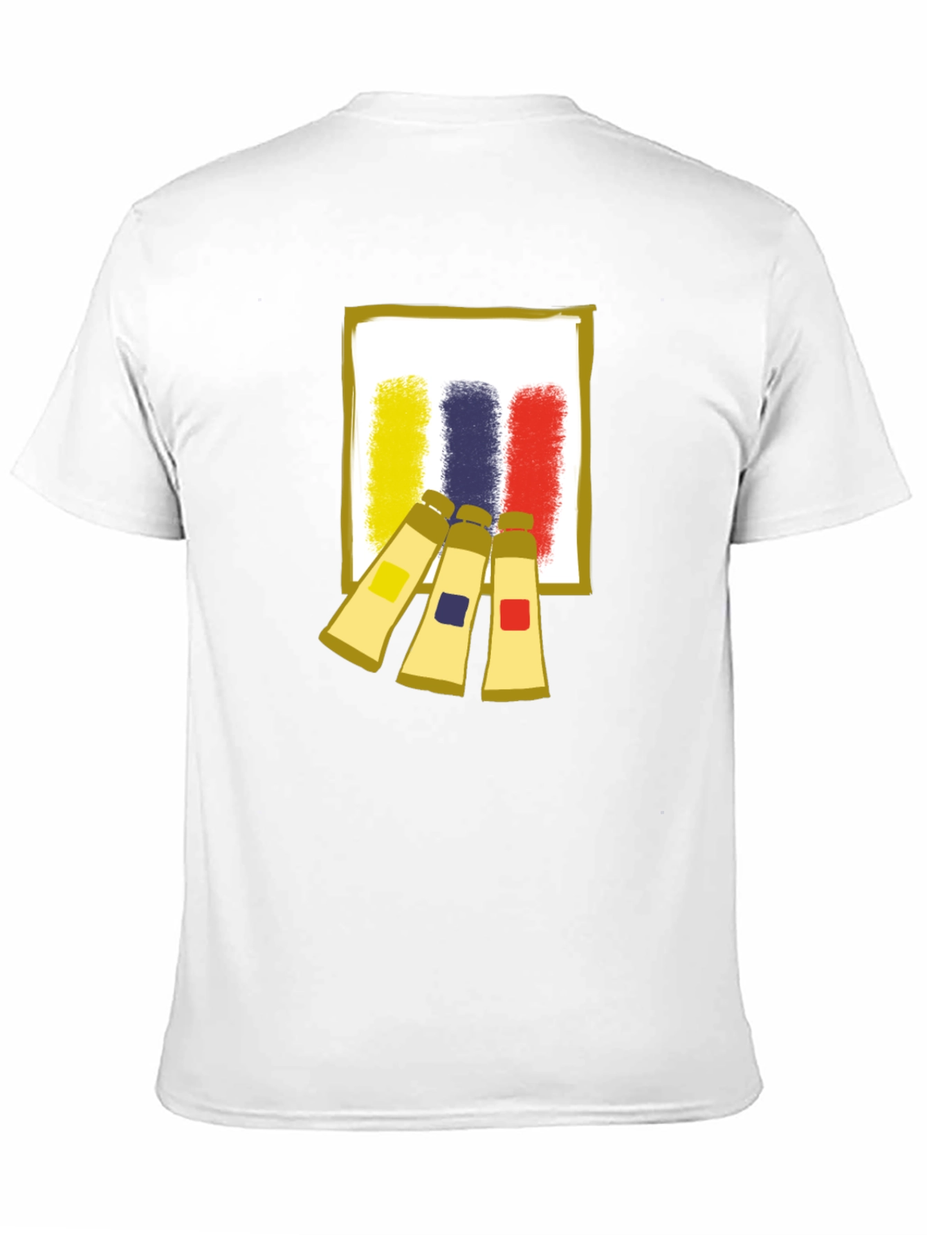 Abstract Artist Paint Tubes Graphic T-Shirt