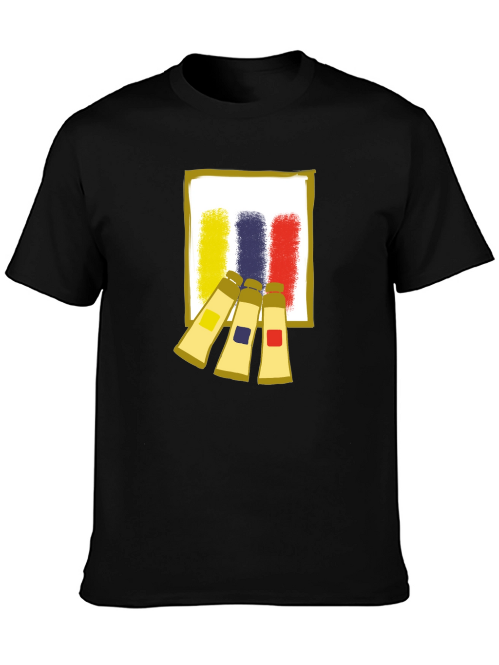 Abstract Artist Paint Tubes Graphic T-Shirt