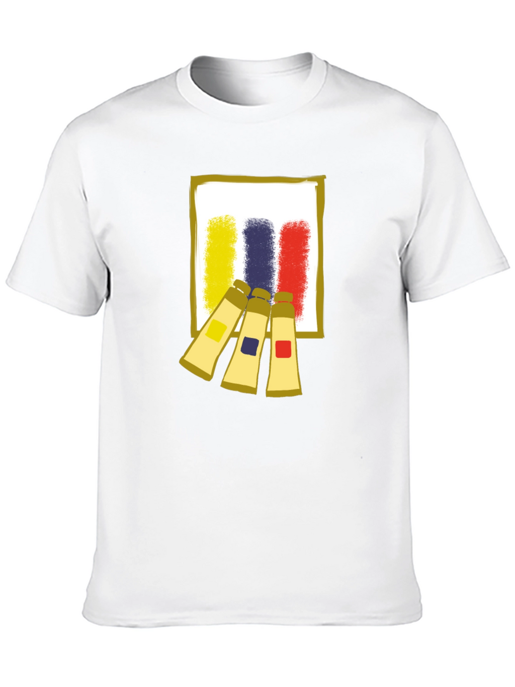 Abstract Artist Paint Tubes Graphic T-Shirt