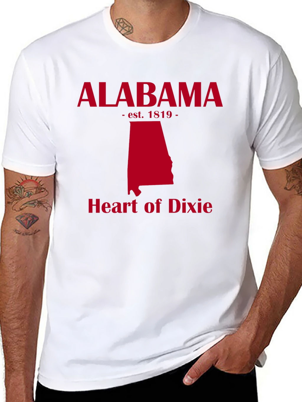 Alabama State Pride T-Shirt Heart of Dixie