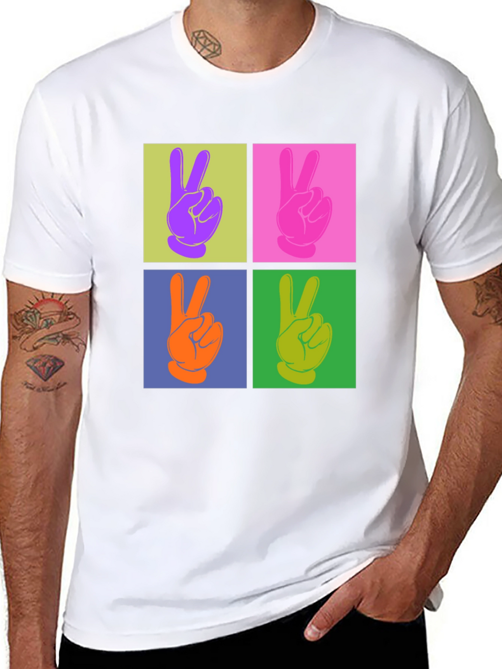 Peace Sign Pop Art T-Shirt