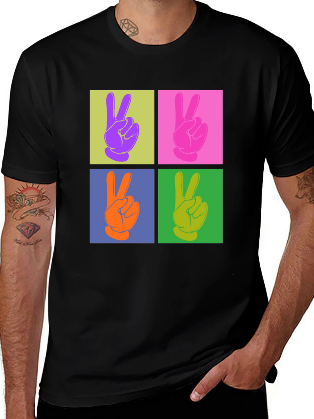 Peace Sign Pop Art T-Shirt