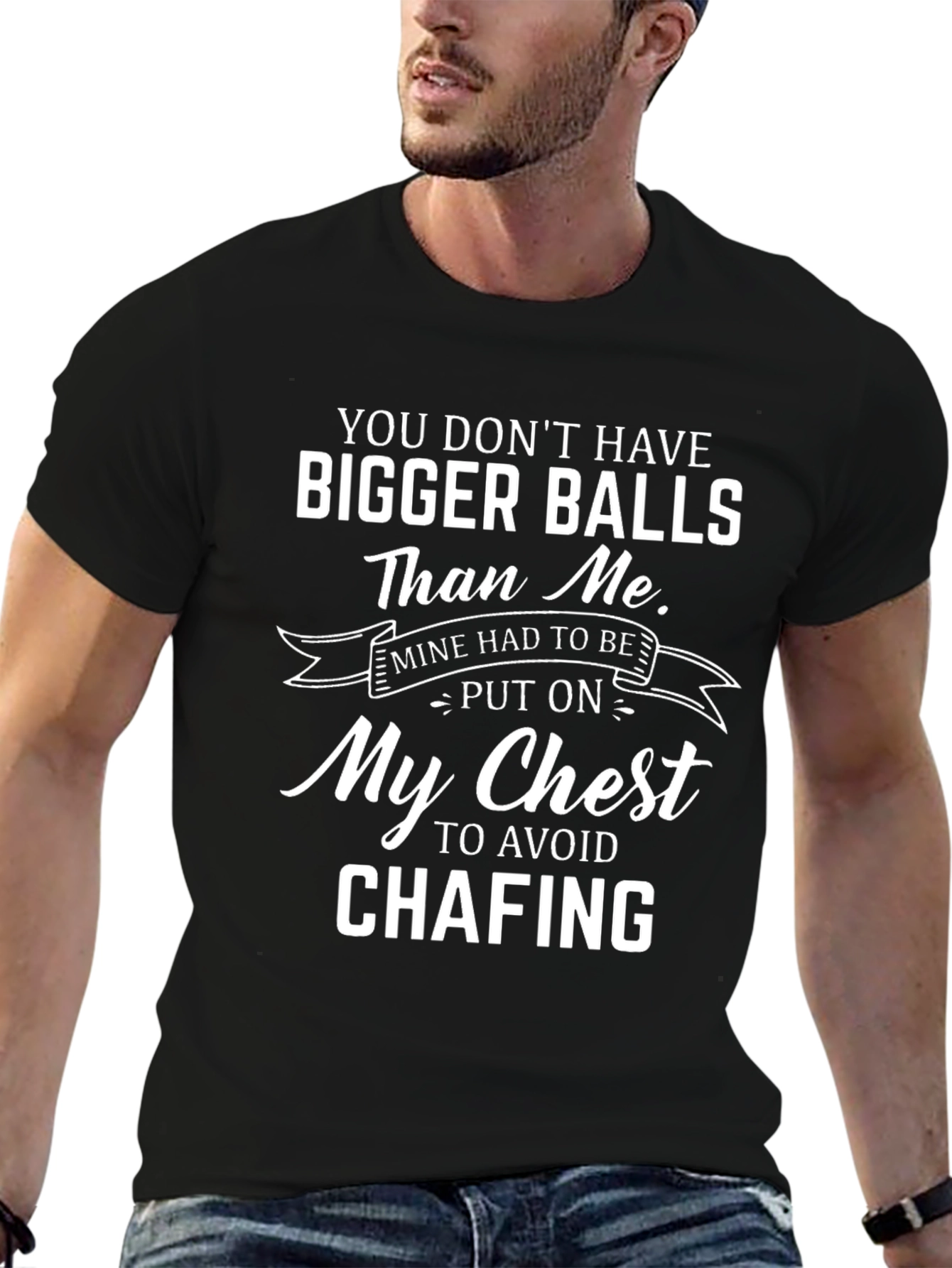 Funny Bigger Balls Graphic Tee - Novelty T-Shirt