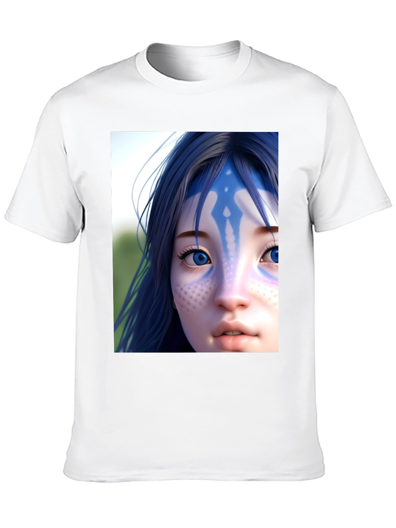 Avatar Character Graphic Tee - Black Cotton Blend Shirt