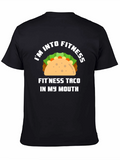 Fitness Taco Graphic Tee - Funny Workout Shirt