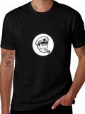 Captain Graphic Tee - Retro Style
