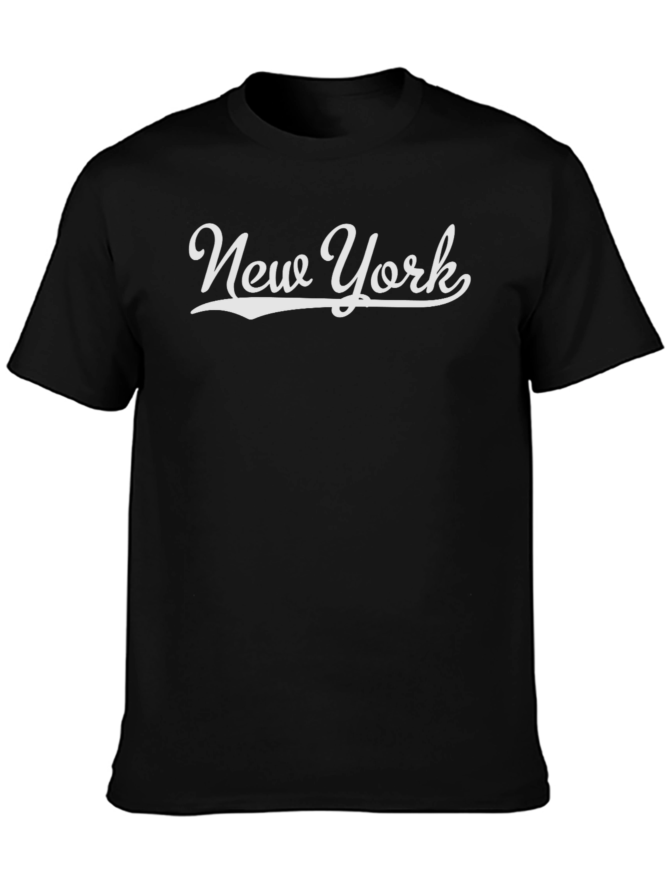 New York Script Style Graphic T-Shirt - Classic Design