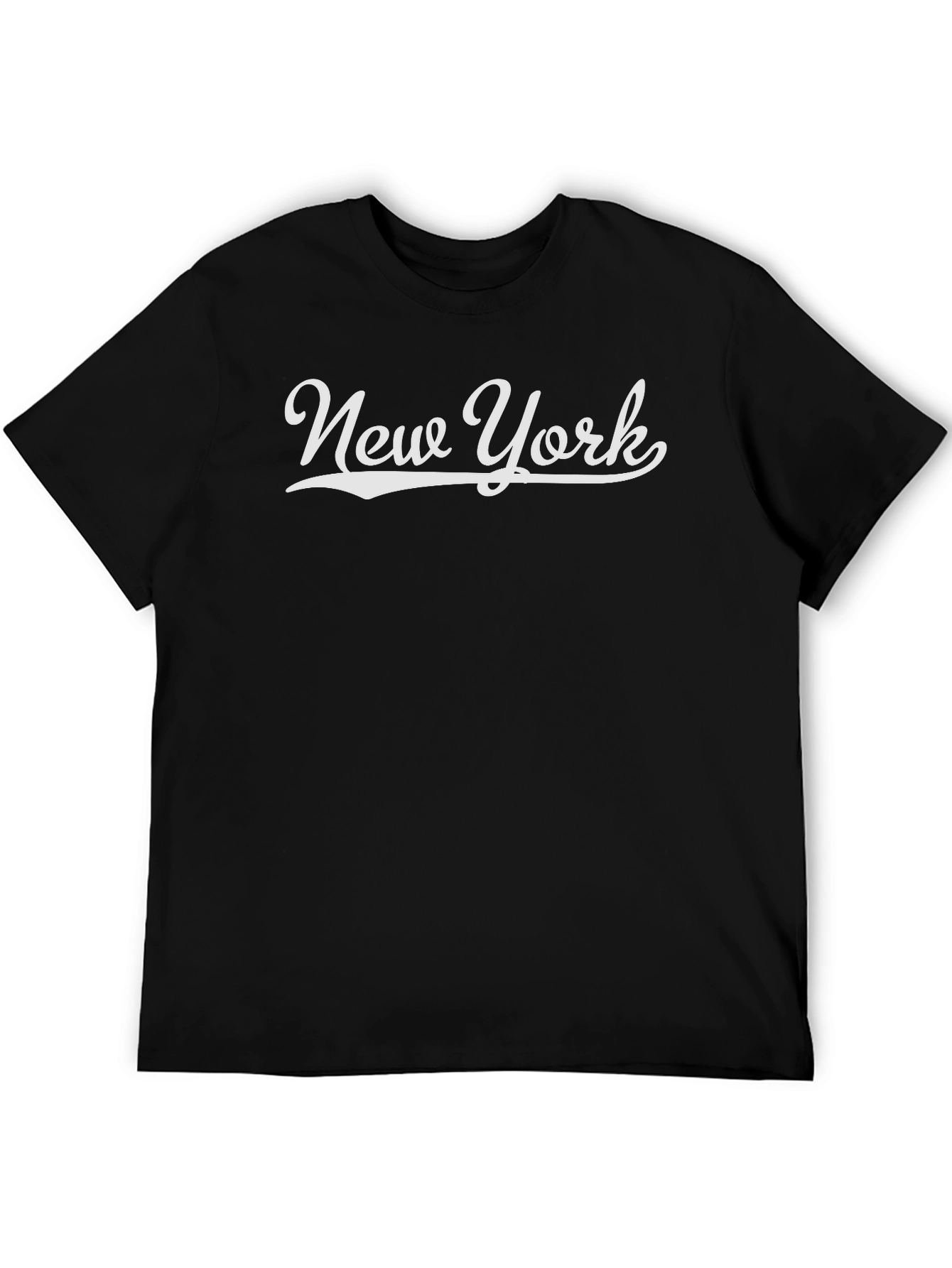 New York Script Style Graphic T-Shirt - Classic Design