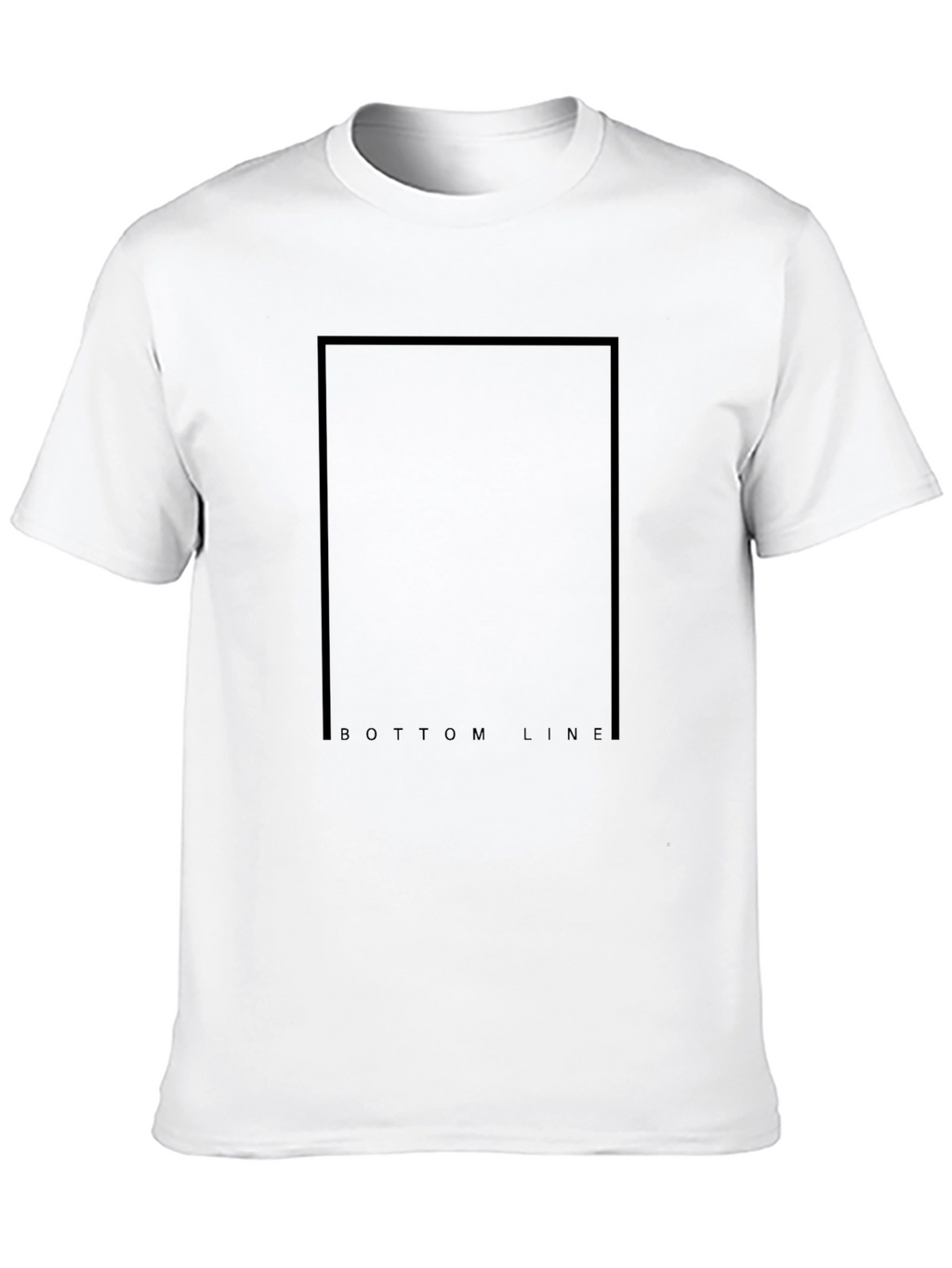 Bottom Line Black Tee