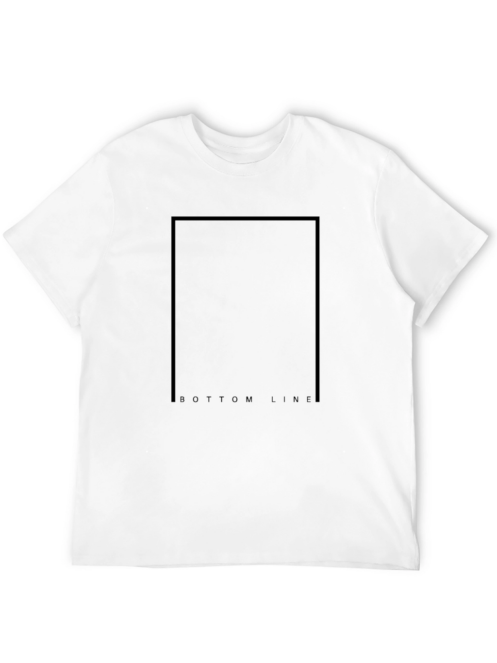 Bottom Line Black Tee
