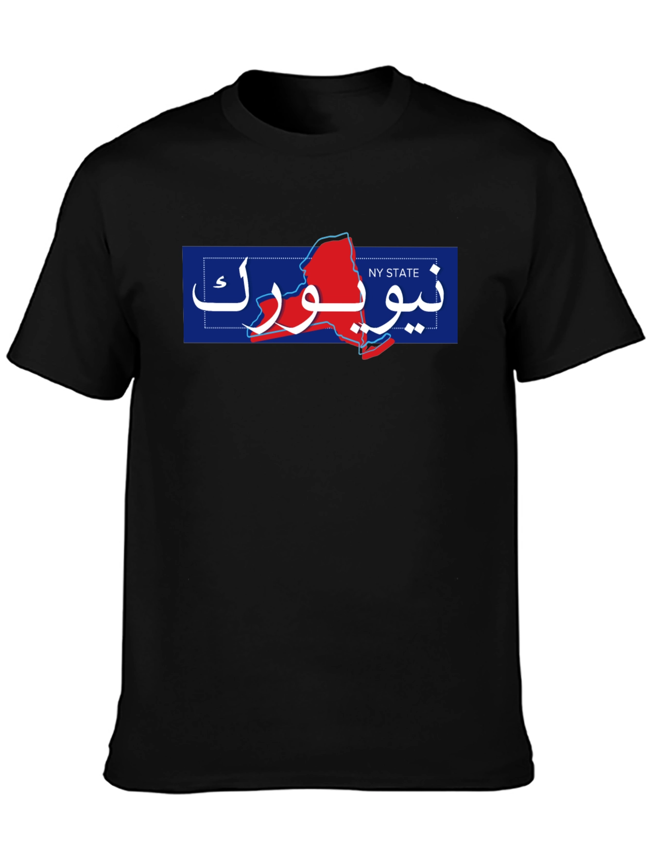 New York State Arabic Text T-Shirt