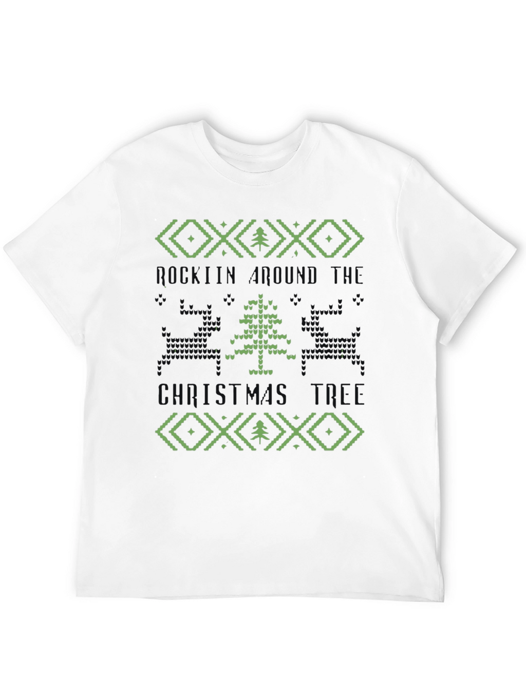 Retro Pixel Holiday Tree T-Shirt