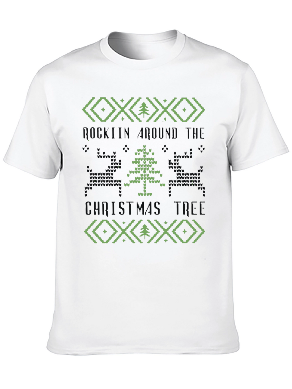 Retro Pixel Holiday Tree T-Shirt