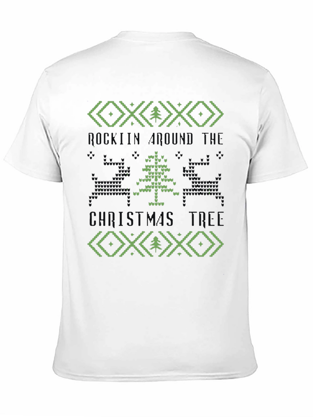 Retro Pixel Holiday Tree T-Shirt