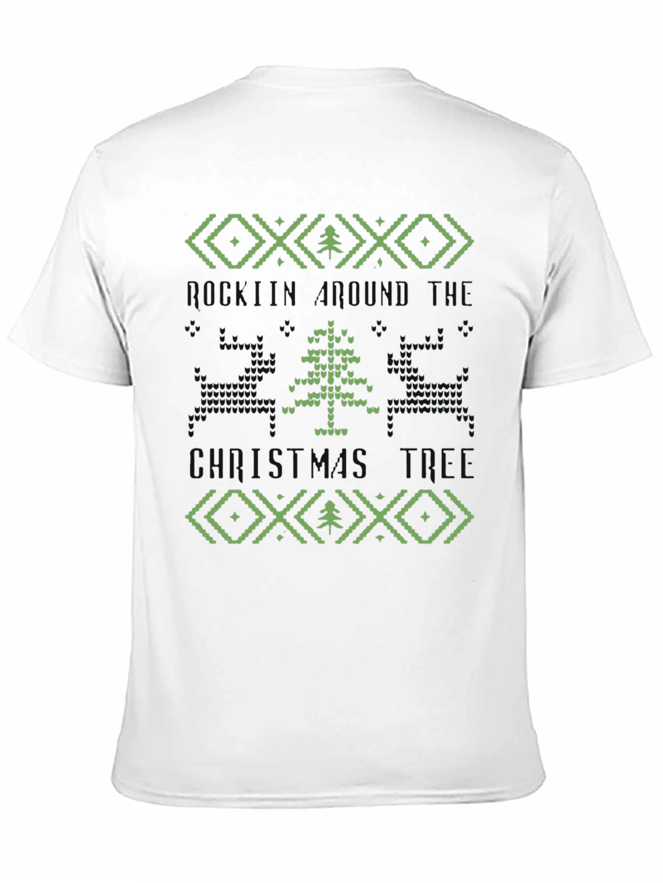 Retro Pixel Holiday Tree T-Shirt