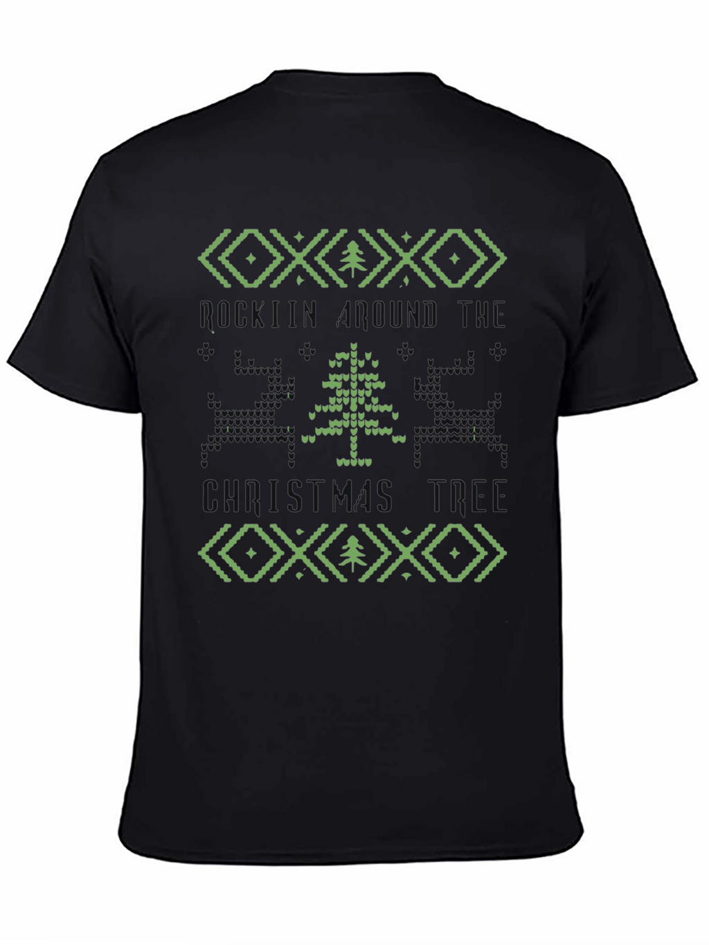 Retro Pixel Holiday Tree T-Shirt