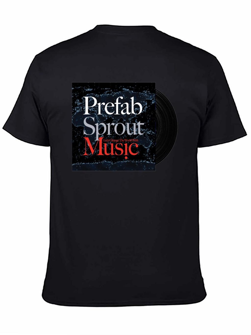 Prefab Sprout Music T-Shirt Black Cotton