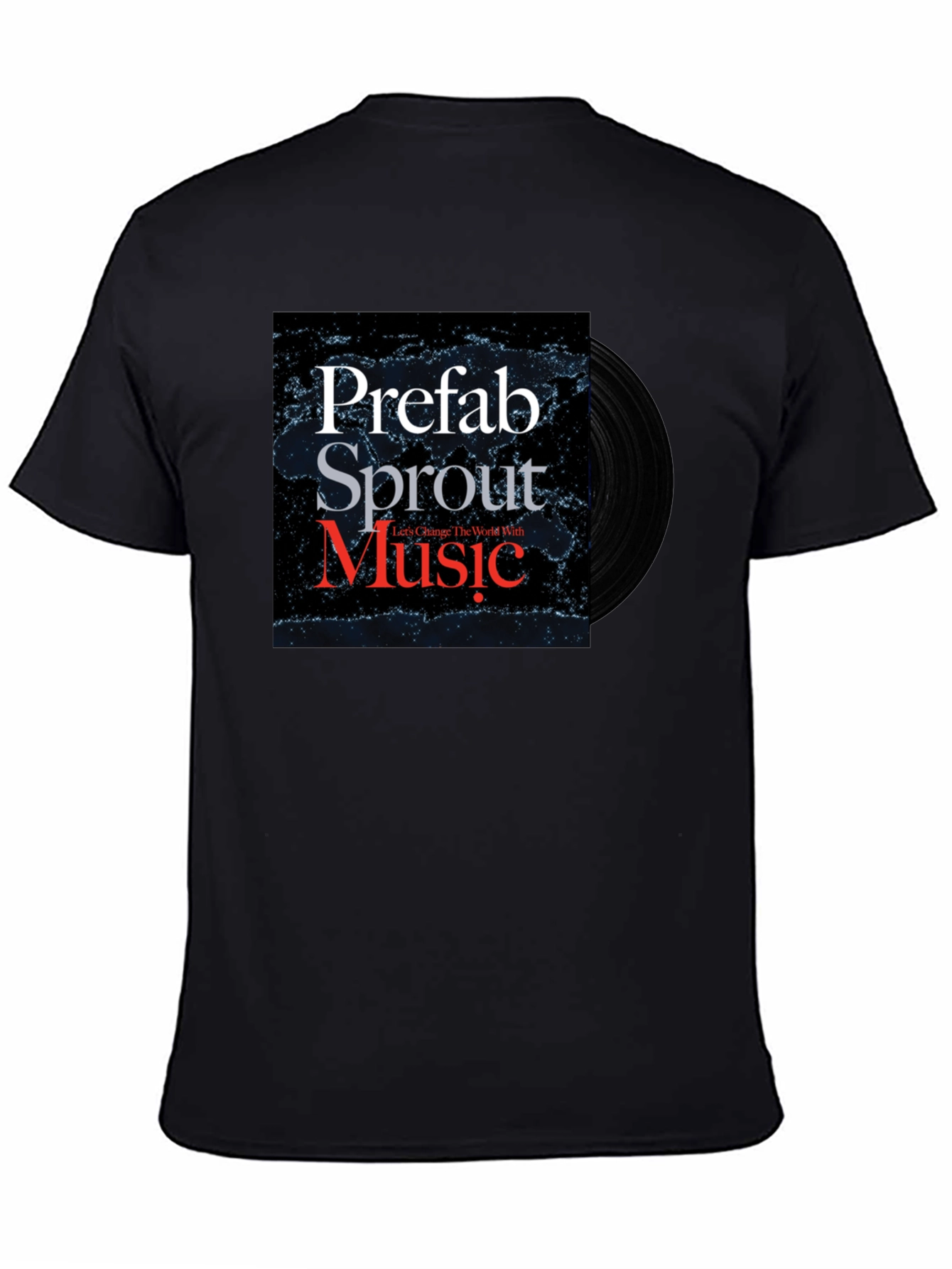 Prefab Sprout Music T-Shirt Black Cotton