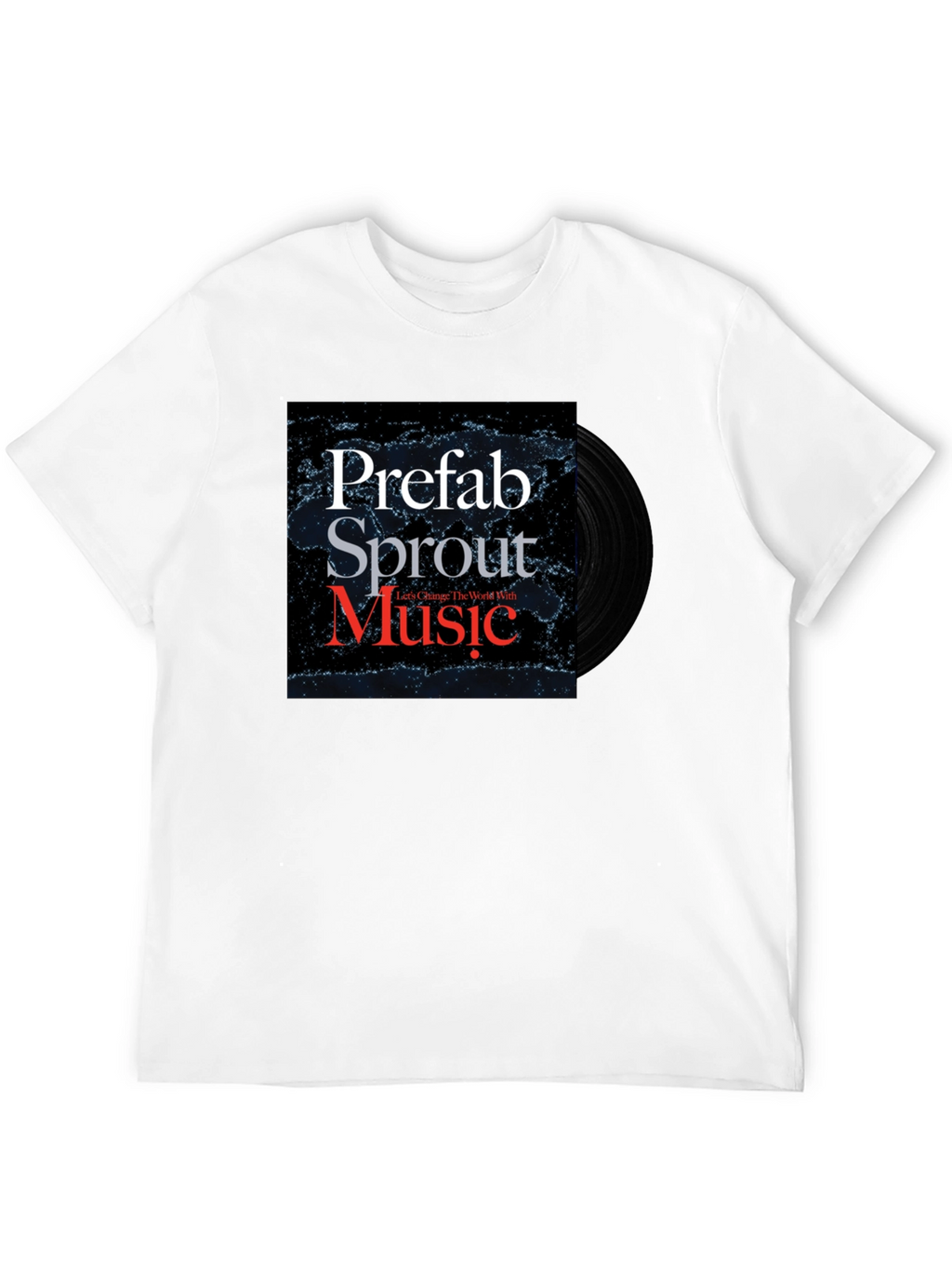 Prefab Sprout Music T-Shirt Black Cotton