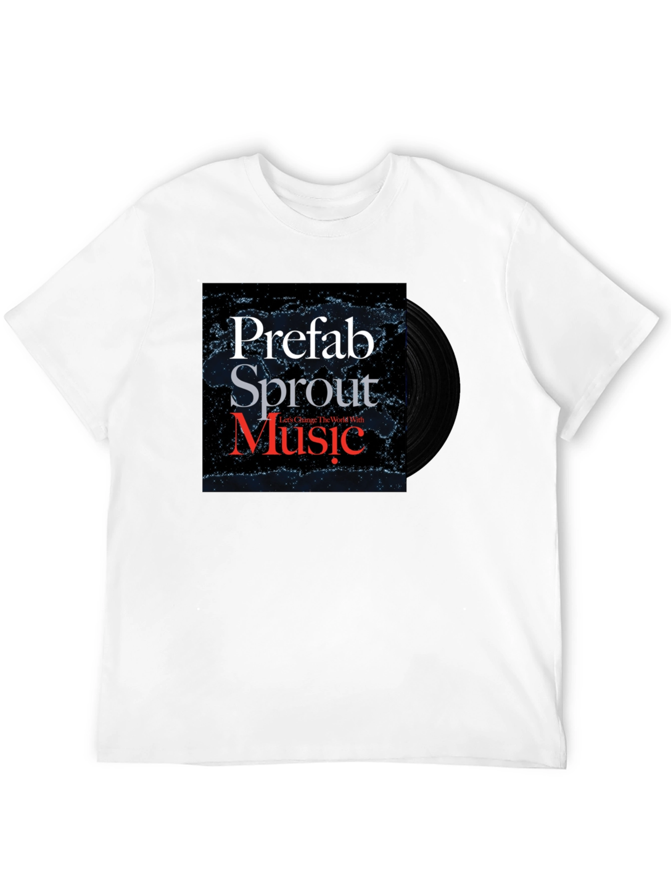 Prefab Sprout Music T-Shirt Black Cotton