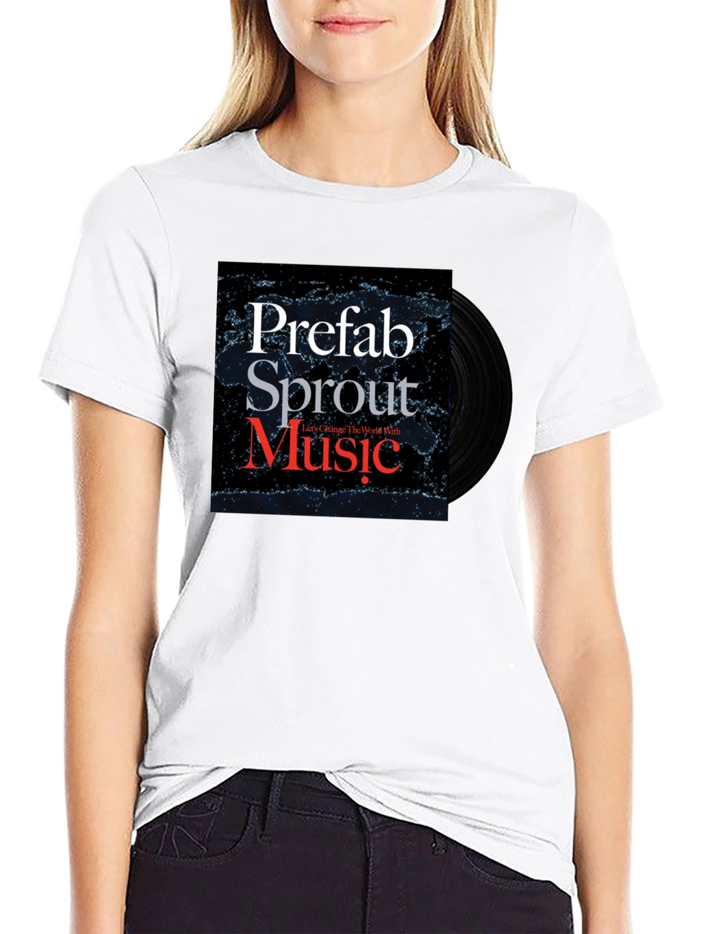 Prefab Sprout Music T-Shirt Black Cotton