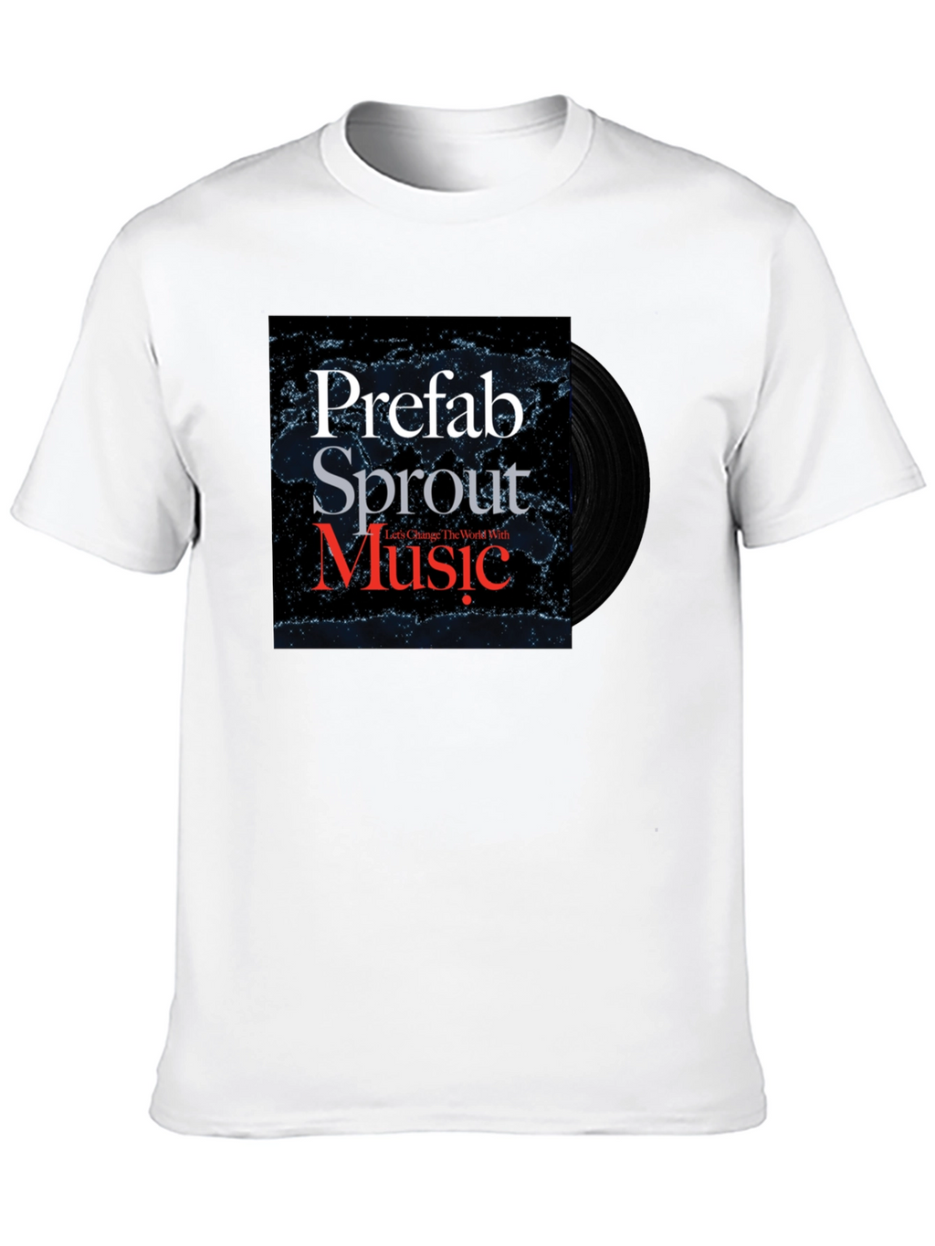 Prefab Sprout Music T-Shirt Black Cotton