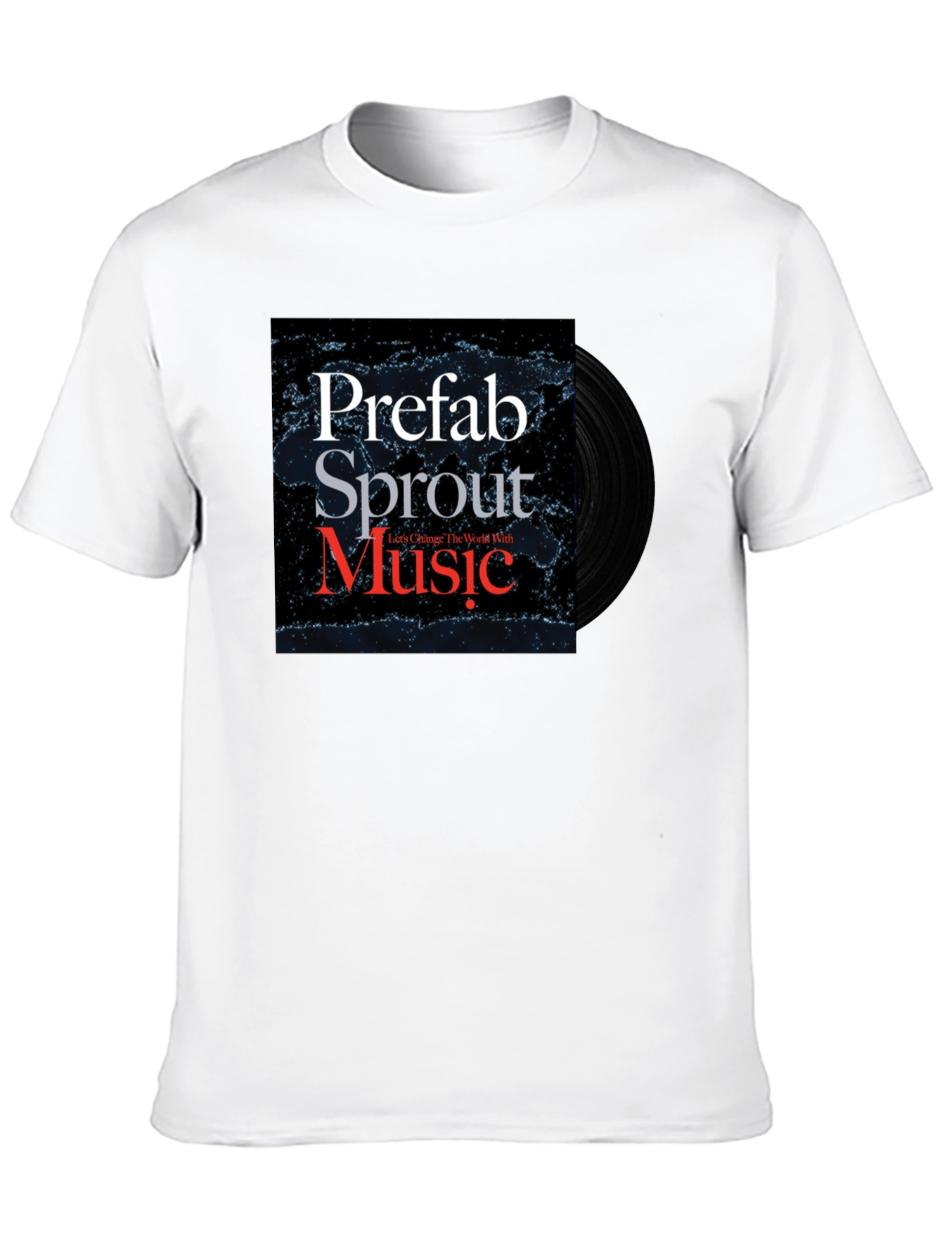 Prefab Sprout Music T-Shirt Black Cotton