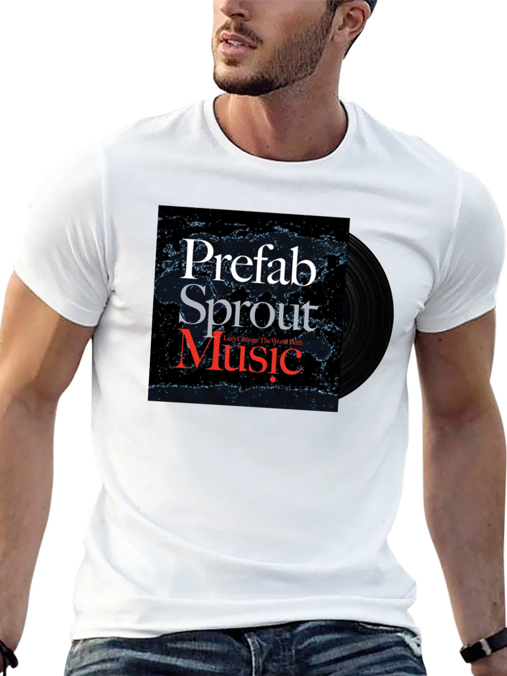 Prefab Sprout Music T-Shirt Black Cotton