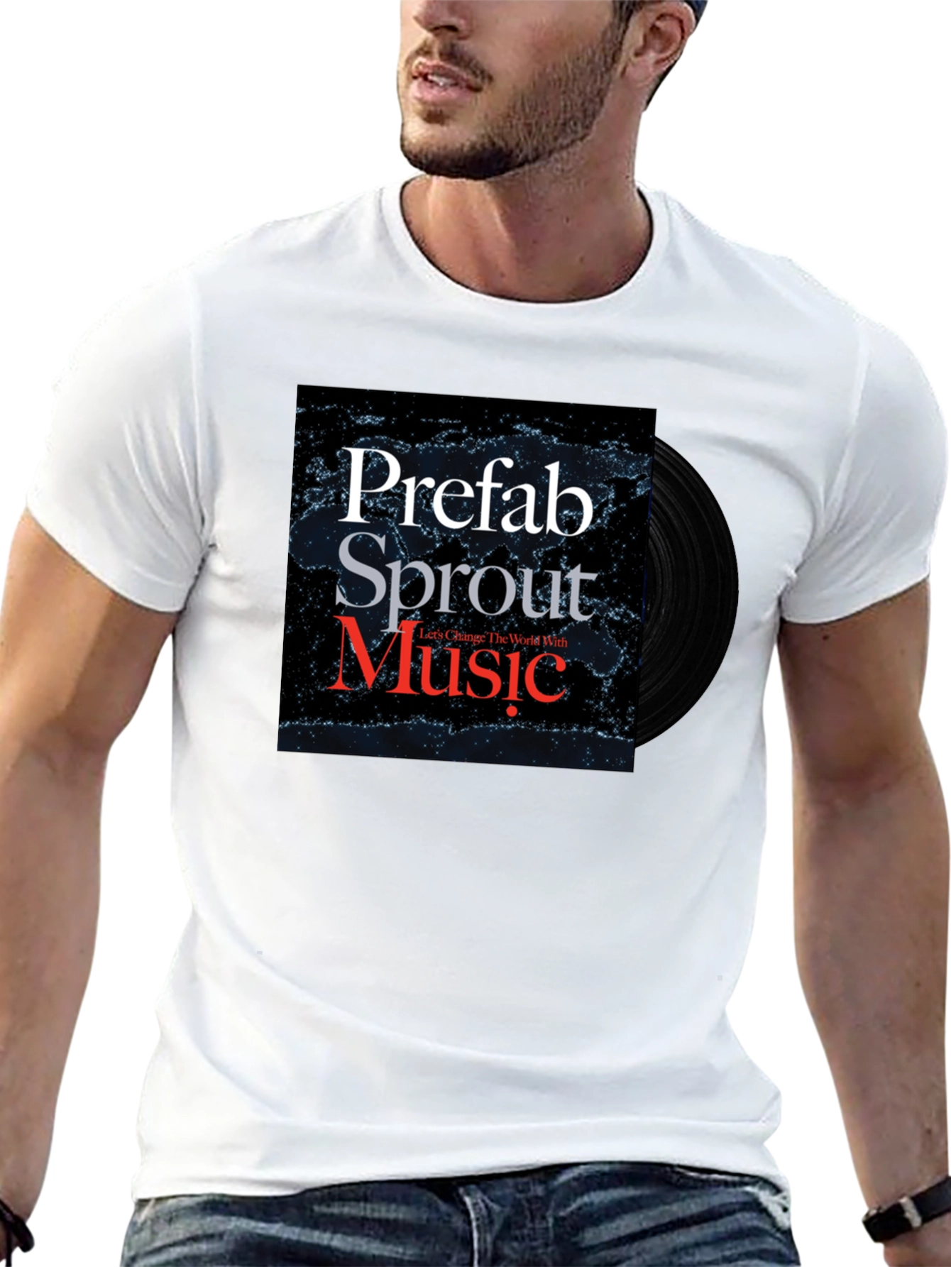 Prefab Sprout Music T-Shirt Black Cotton