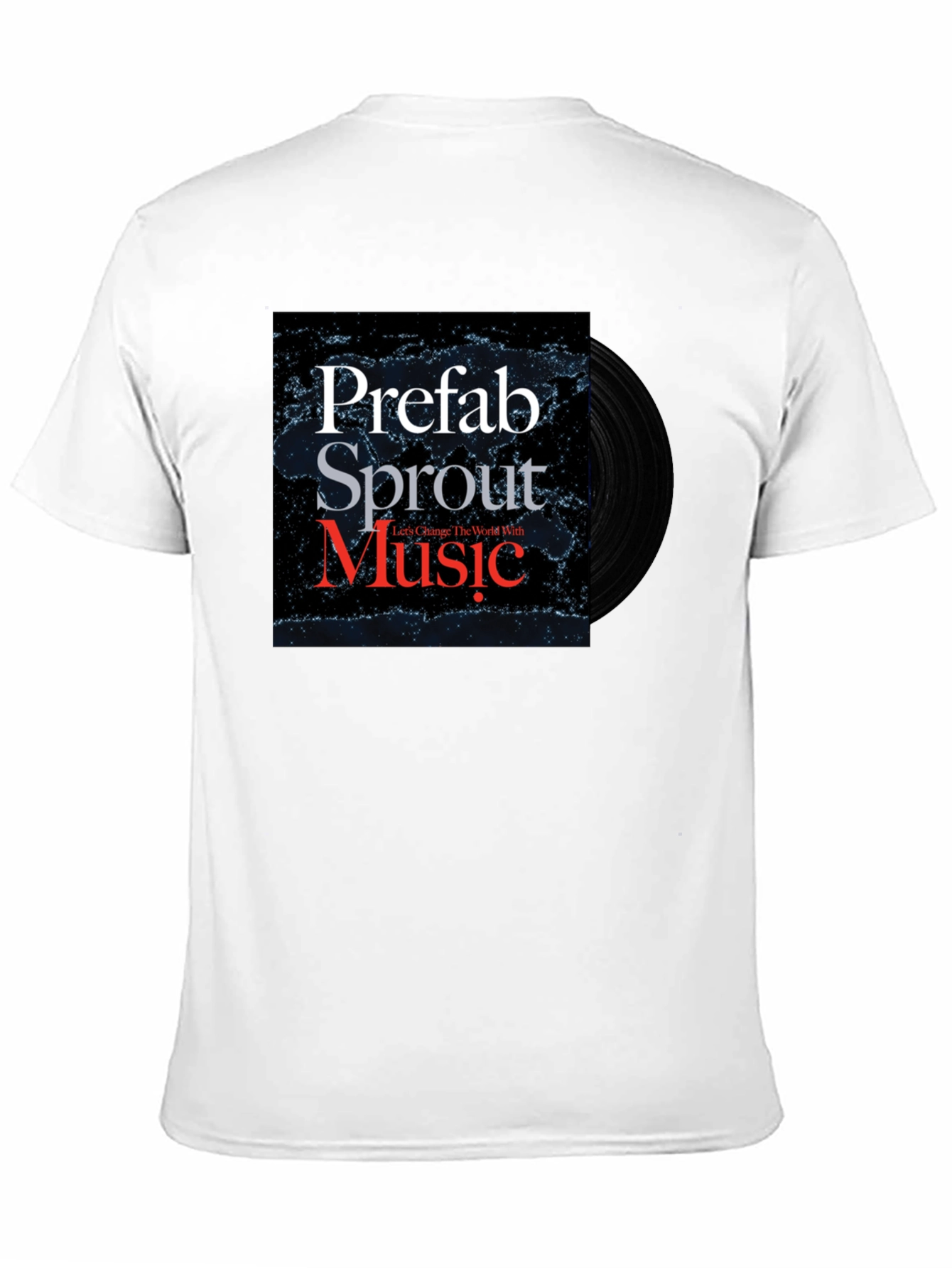 Prefab Sprout Music T-Shirt Black Cotton