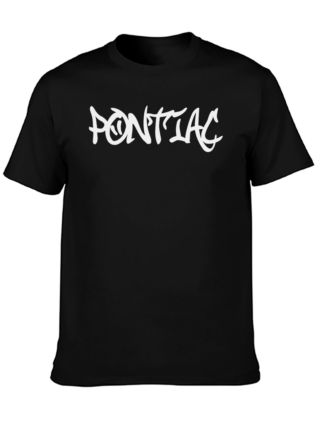 Pontiac Graphic Tee - Black Cotton Blend