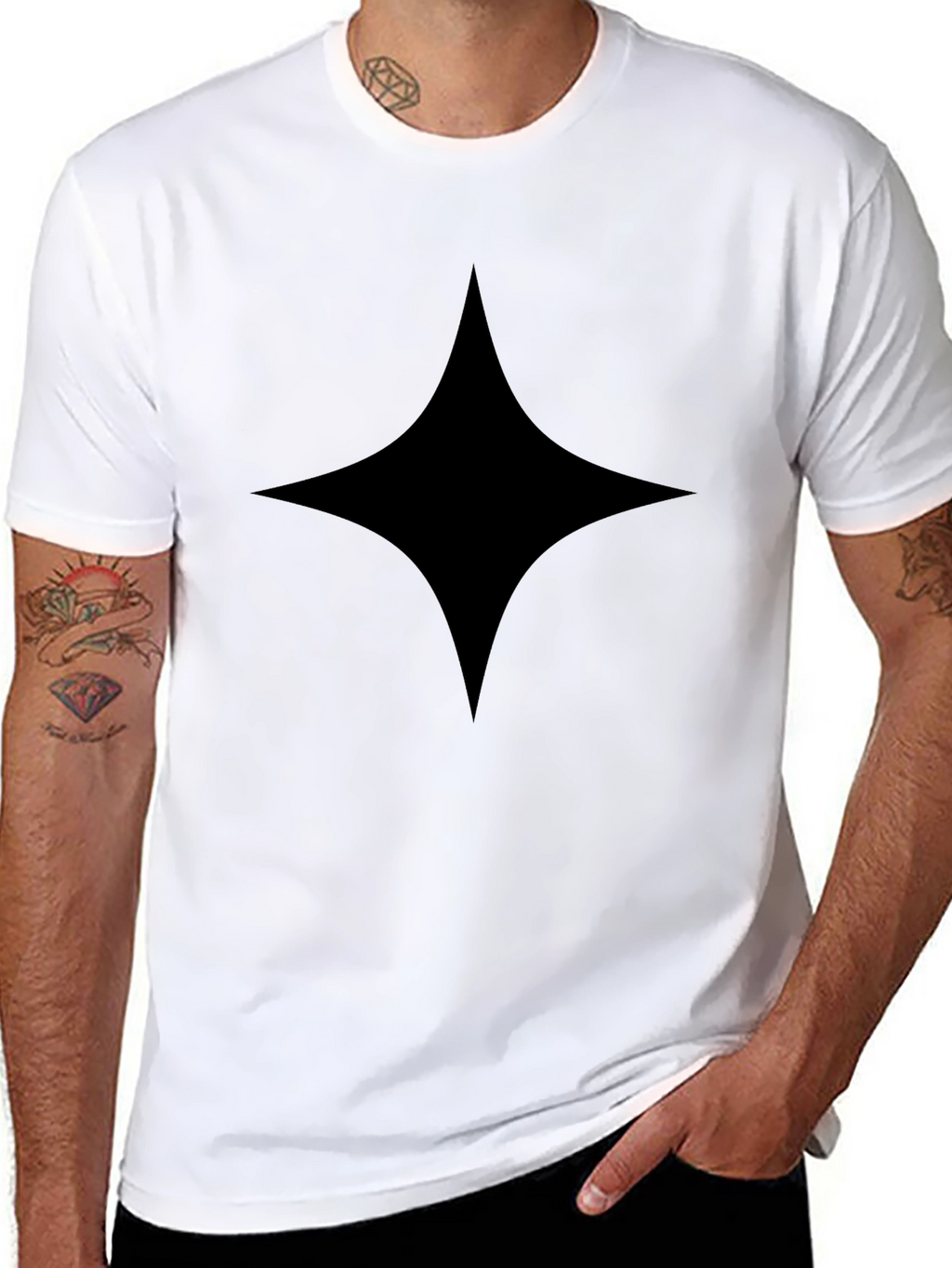 Black Diamond Graphic Tee - Modern Style
