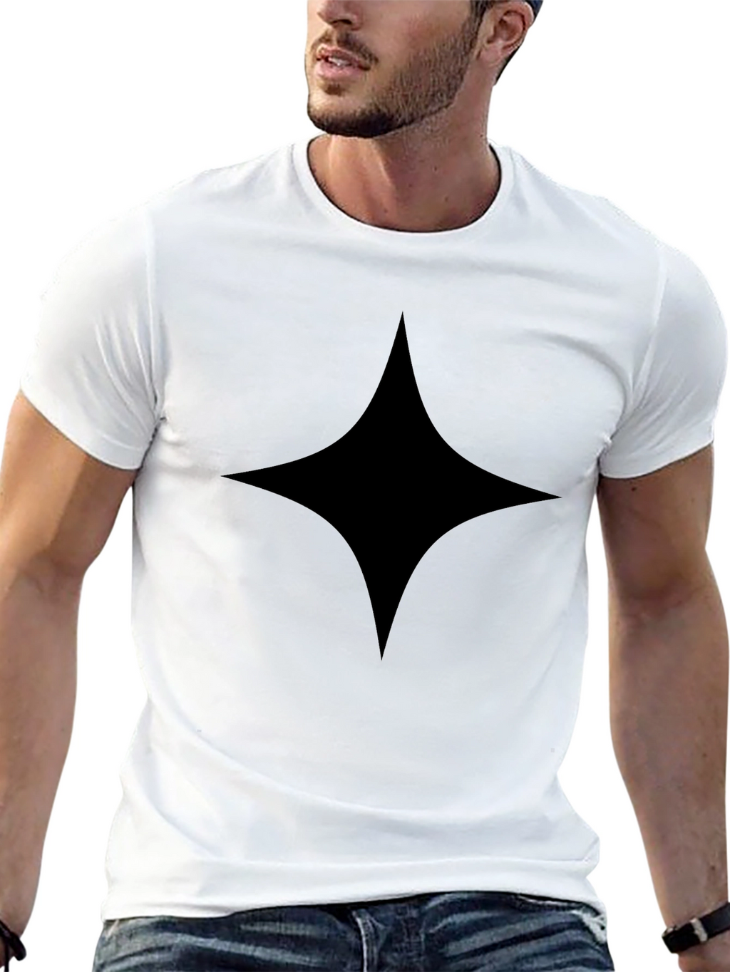 Black Diamond Graphic Tee - Modern Style