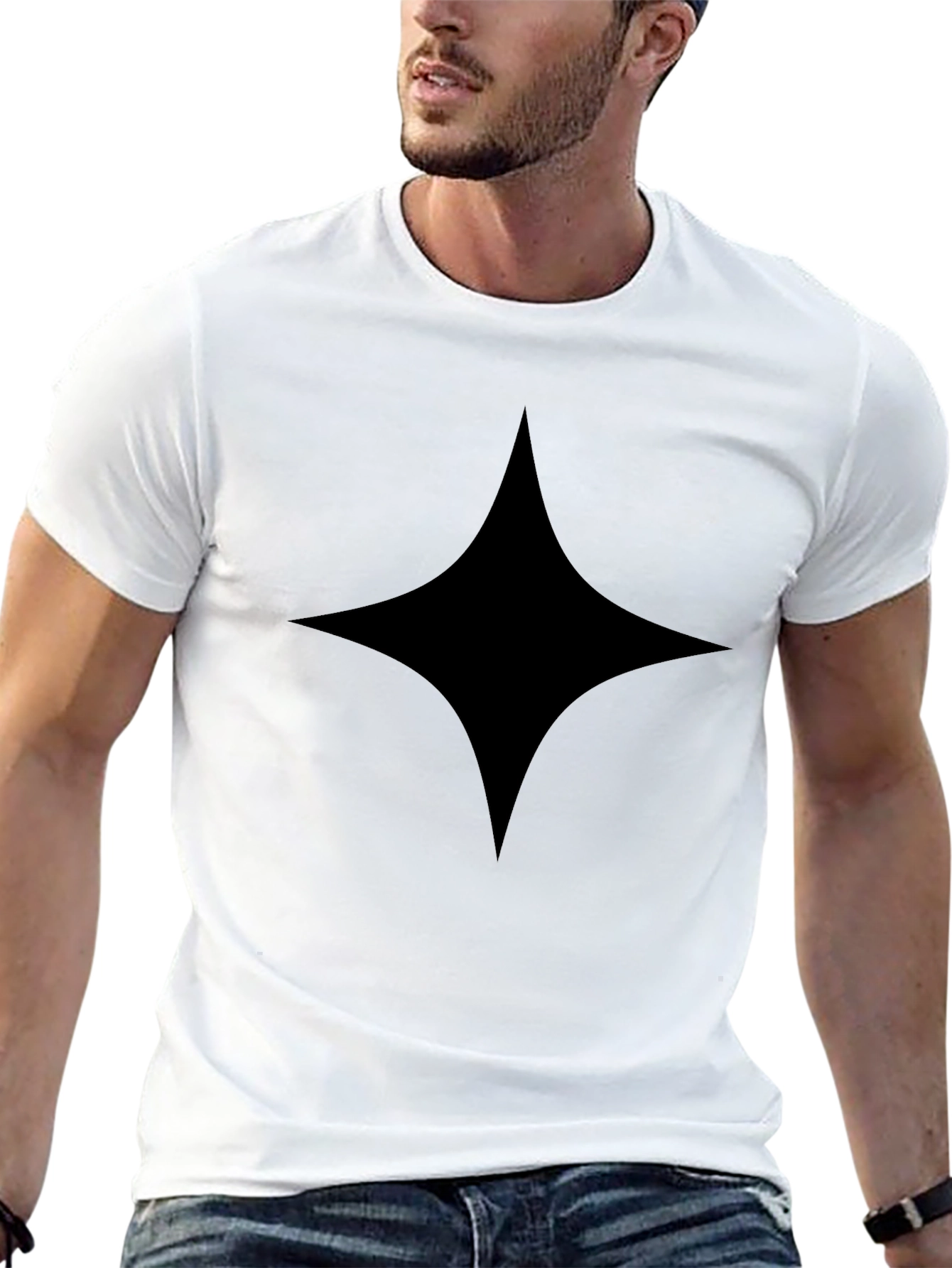 Black Diamond Graphic Tee - Modern Style