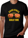 Good Vibes Gold Time Graphic T-Shirt
