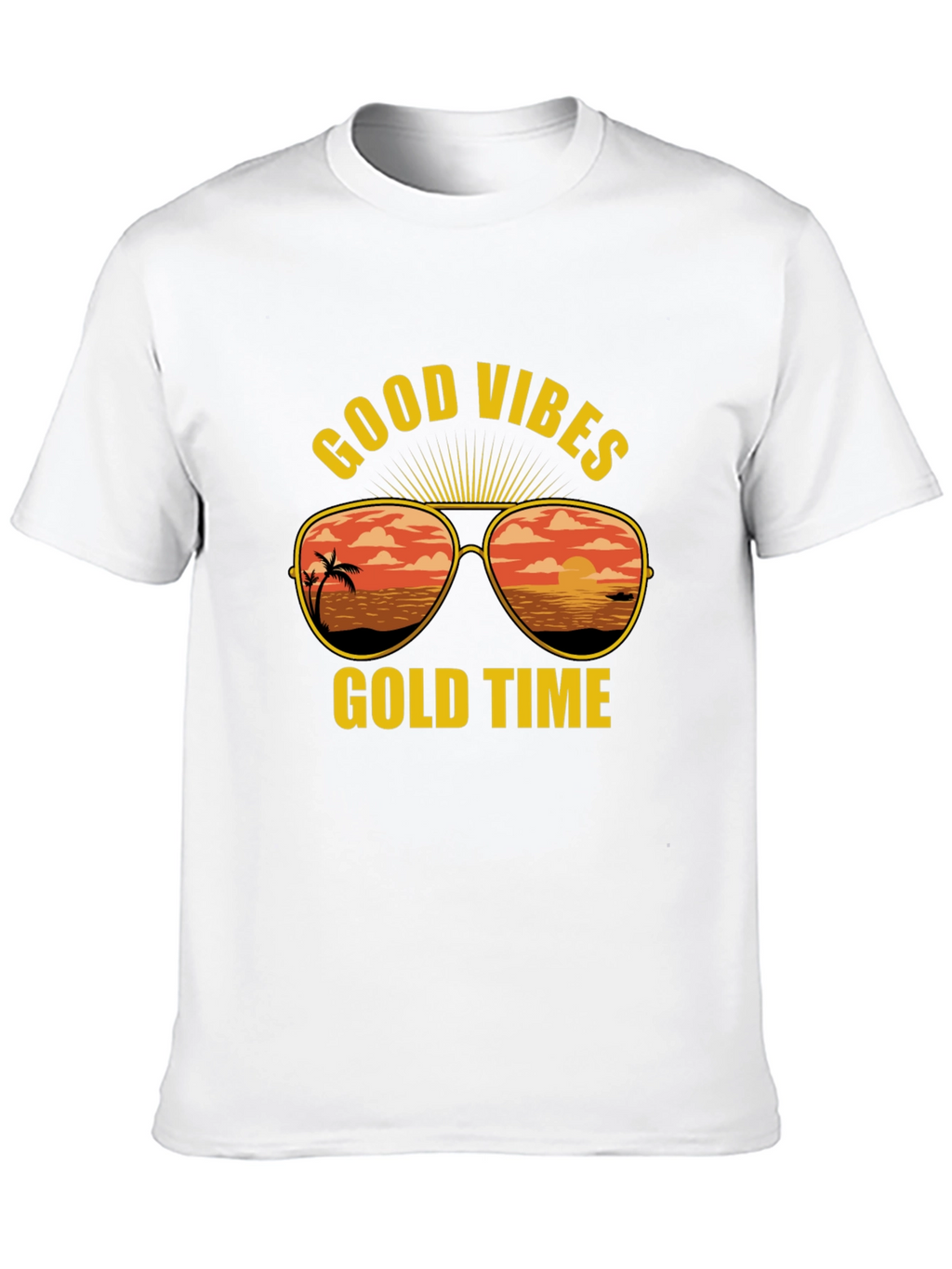 Good Vibes Gold Time Graphic T-Shirt