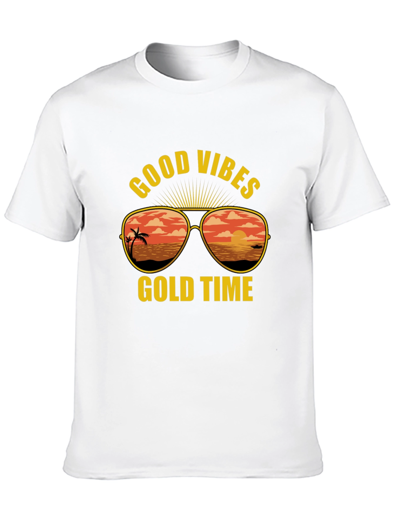 Good Vibes Gold Time Graphic T-Shirt