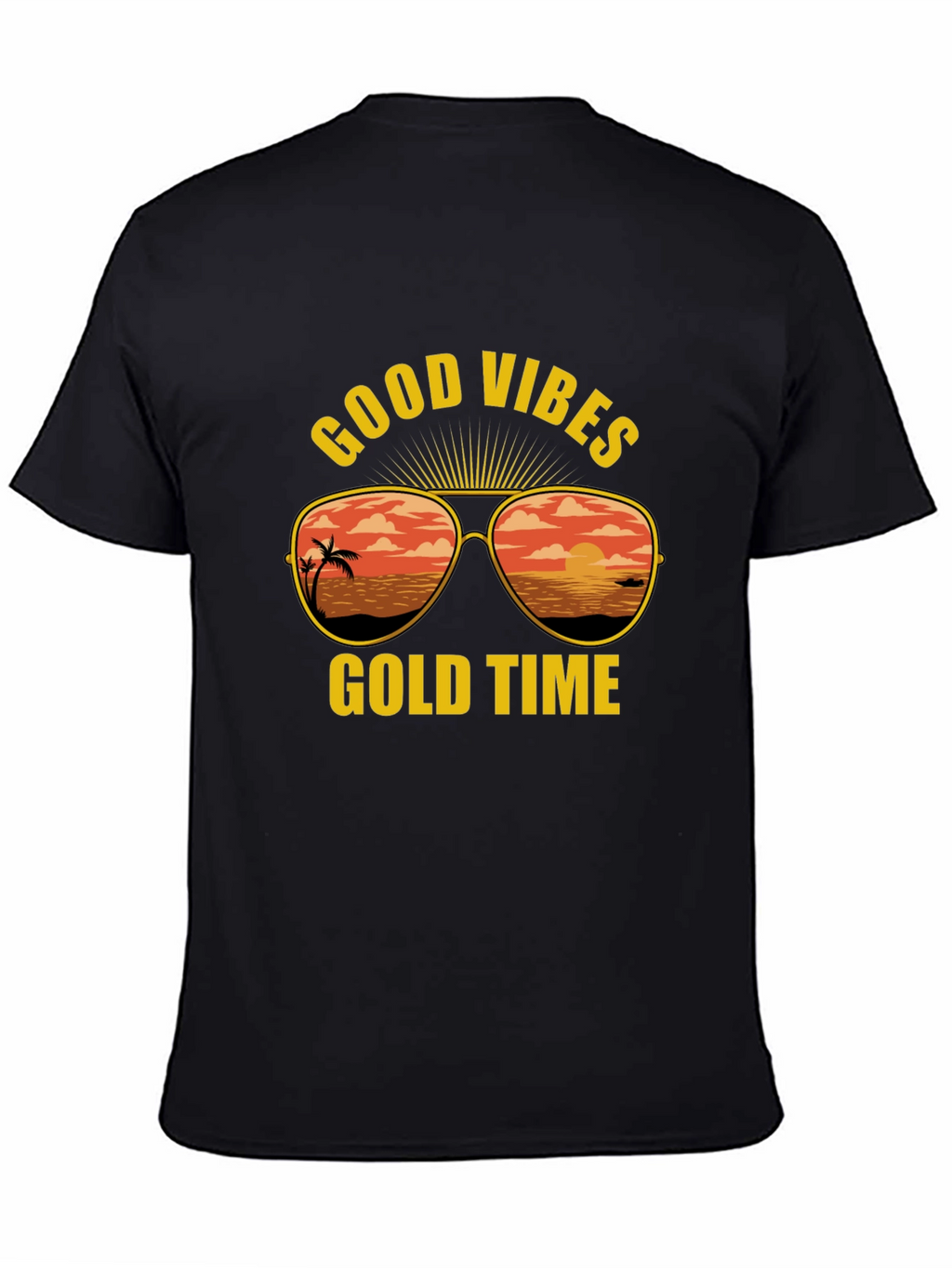 Good Vibes Gold Time Graphic T-Shirt
