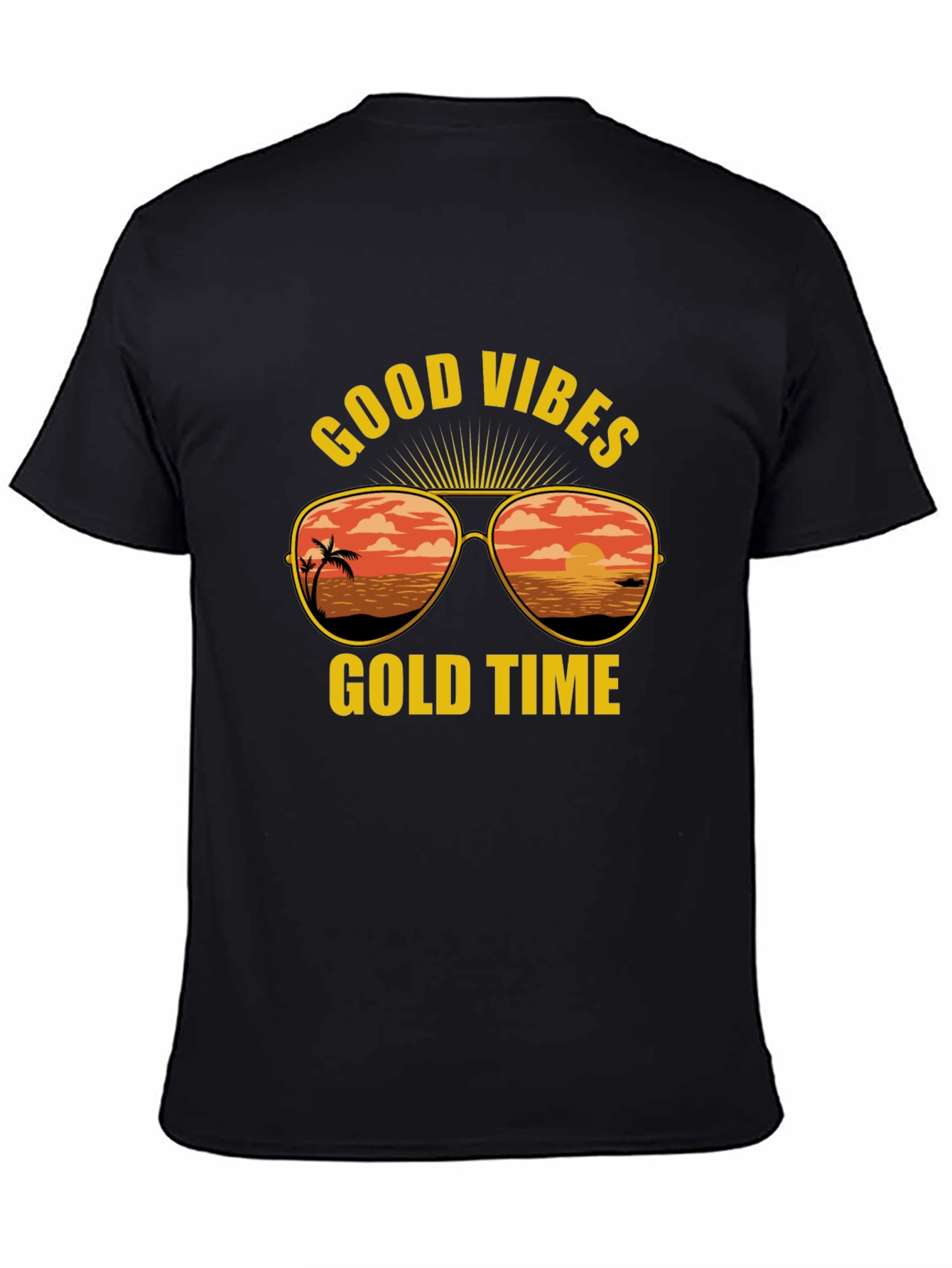 Good Vibes Gold Time Graphic T-Shirt