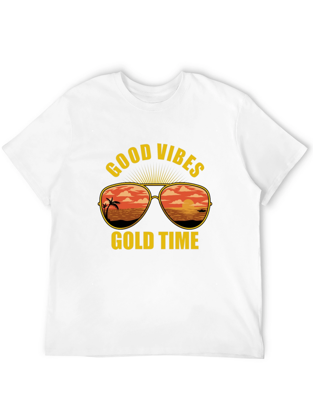 Good Vibes Gold Time Graphic T-Shirt