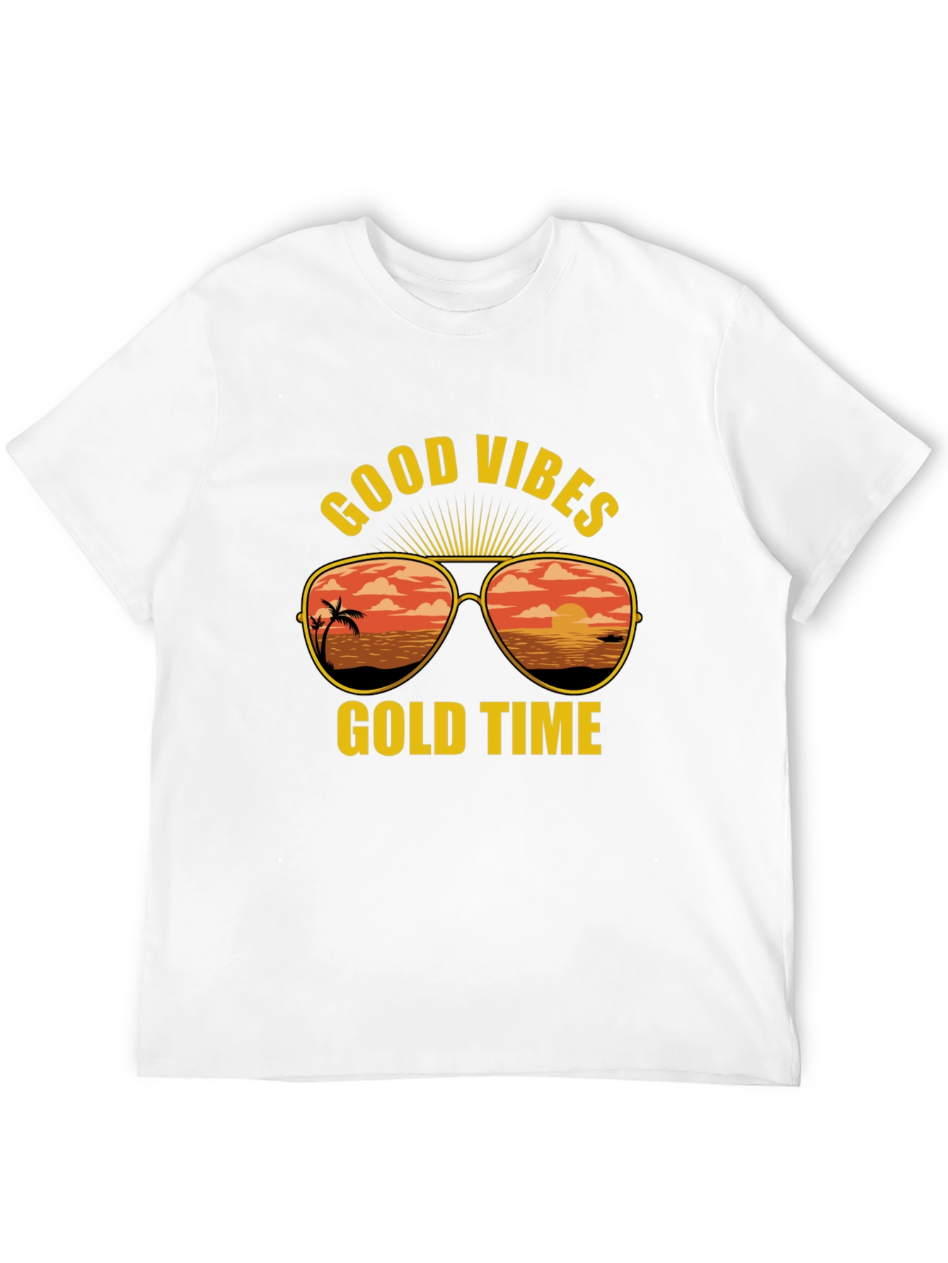 Good Vibes Gold Time Graphic T-Shirt