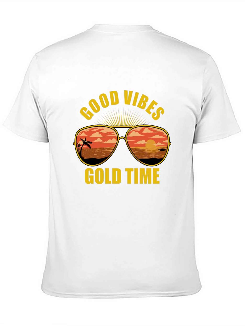 Good Vibes Gold Time Graphic T-Shirt