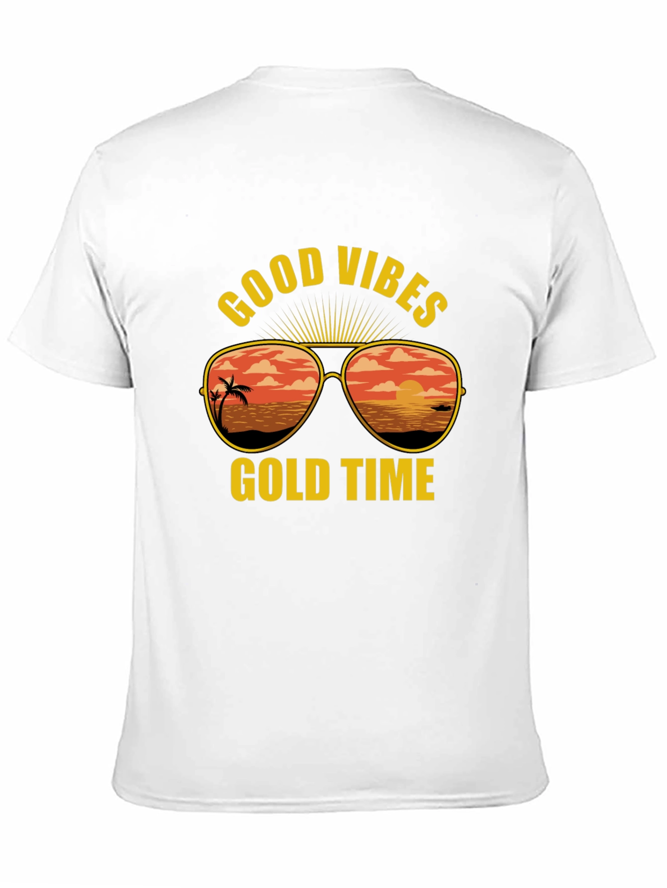 Good Vibes Gold Time Graphic T-Shirt
